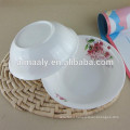 beautiful clear porcelain salad bowl with decal